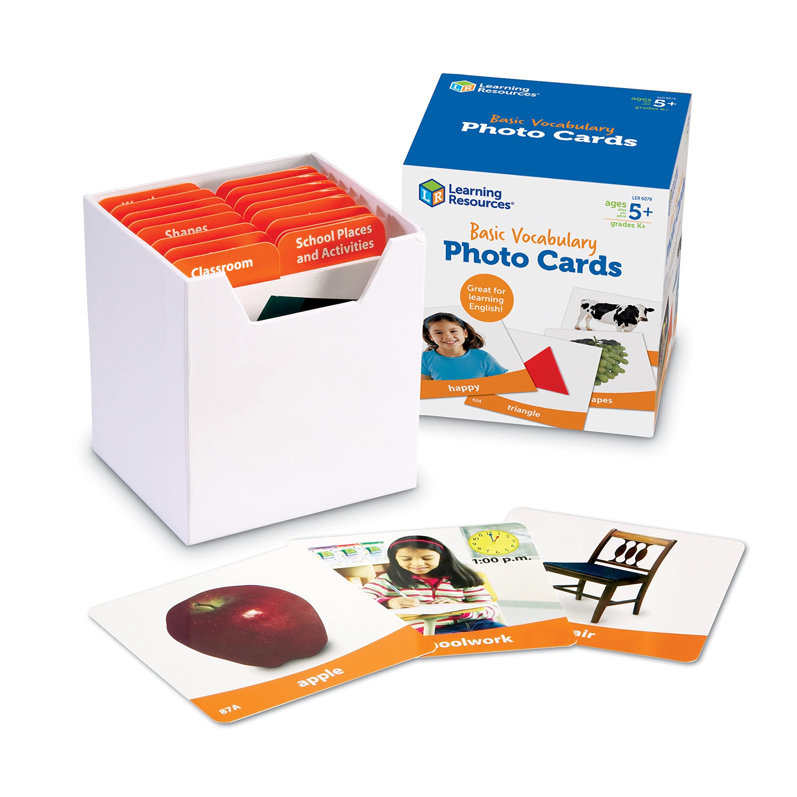 Amazon Learning Resources Basic Vocabulary Photo Cards 