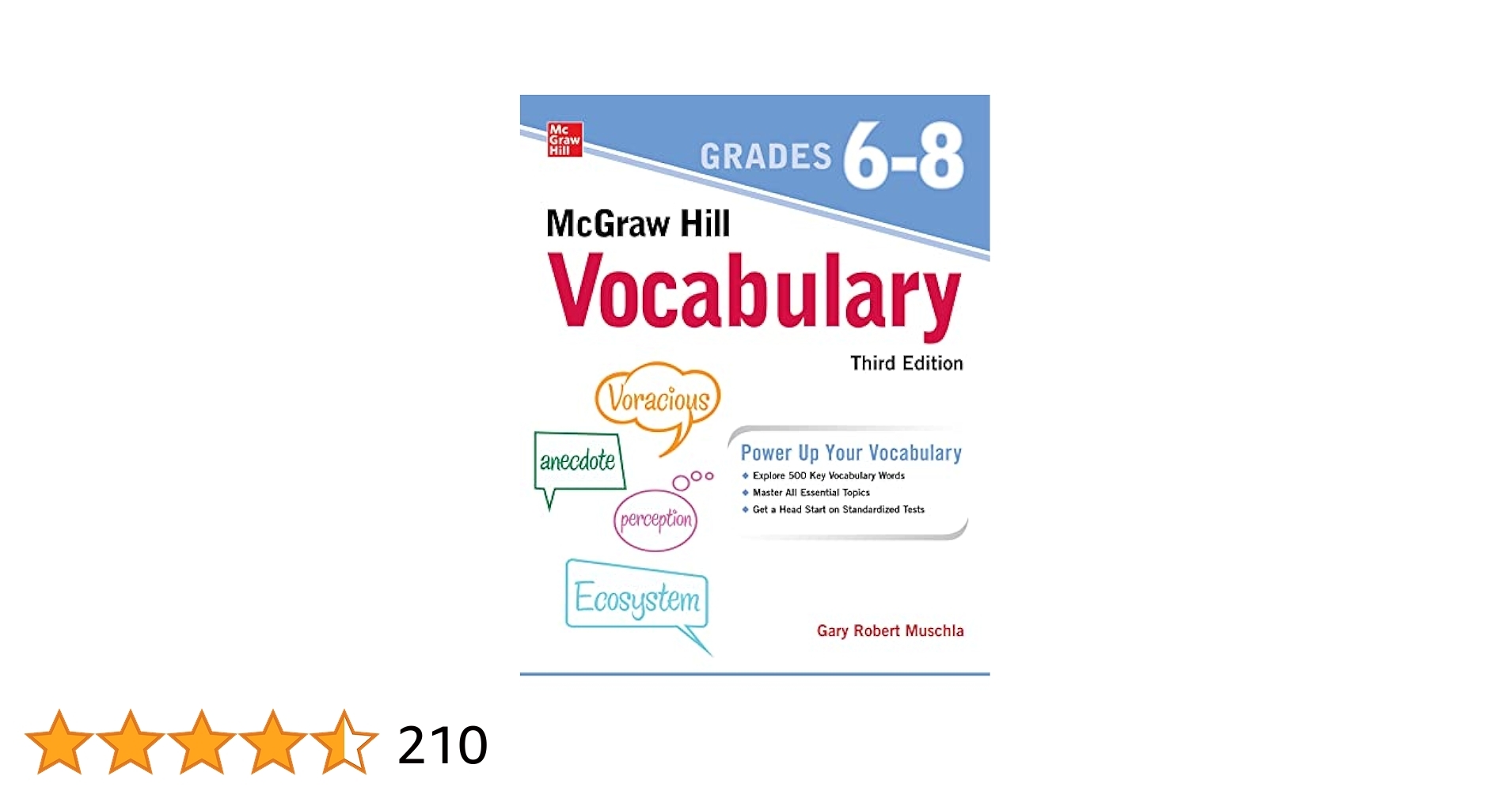 Amazon McGraw Hill Vocabulary Grades 6 8 Third Edition 9781264585595 Muschla Gary Robert Books