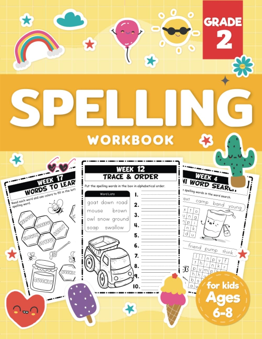 Amazon Spelling Workbook Grade 2 2nd Grade Workbook For Kids 