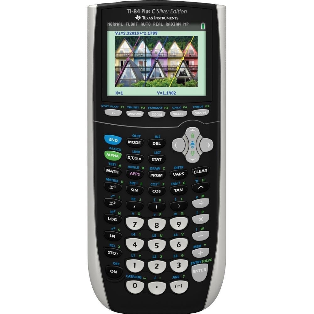 Amazon Texas Instruments TI 84 Plus C Silver Edition Graphing Calculator Black Office Products