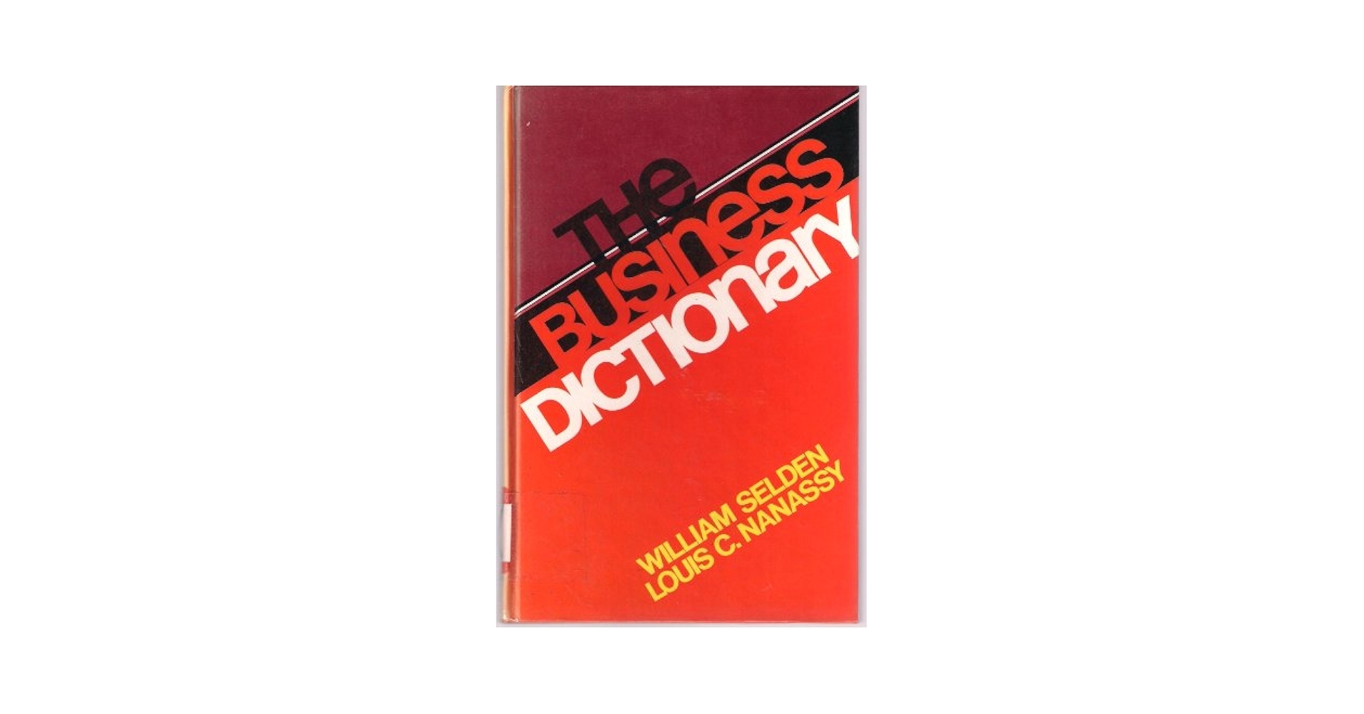 Amazon The Business Dictionary 9780130946805 Selden 