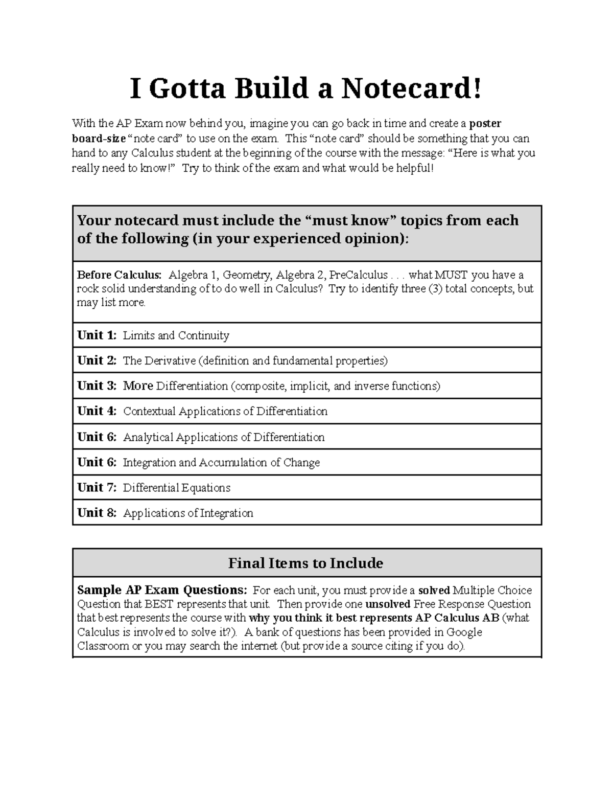ap calc ab question bank