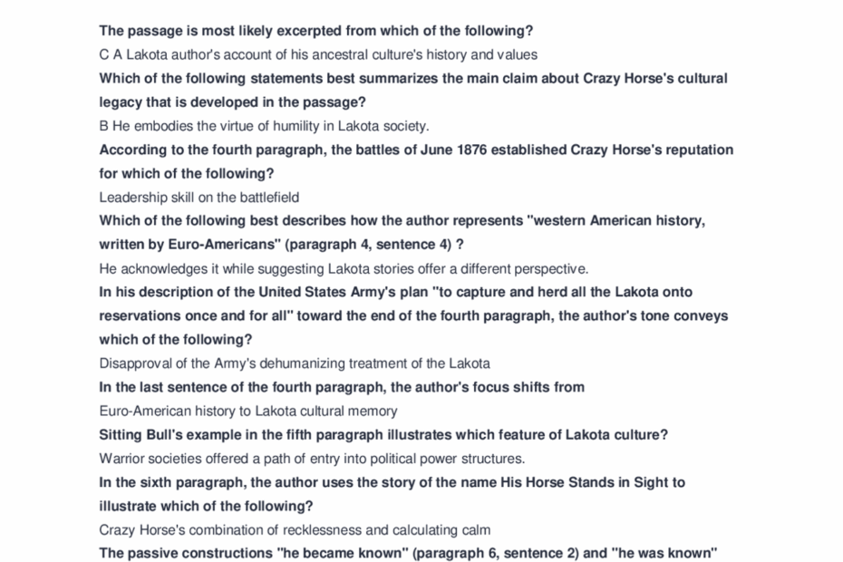 AP Lang 2020 Practice Exam 1 MCQ QUESTIONS WITH COMPLETE VERIFIED