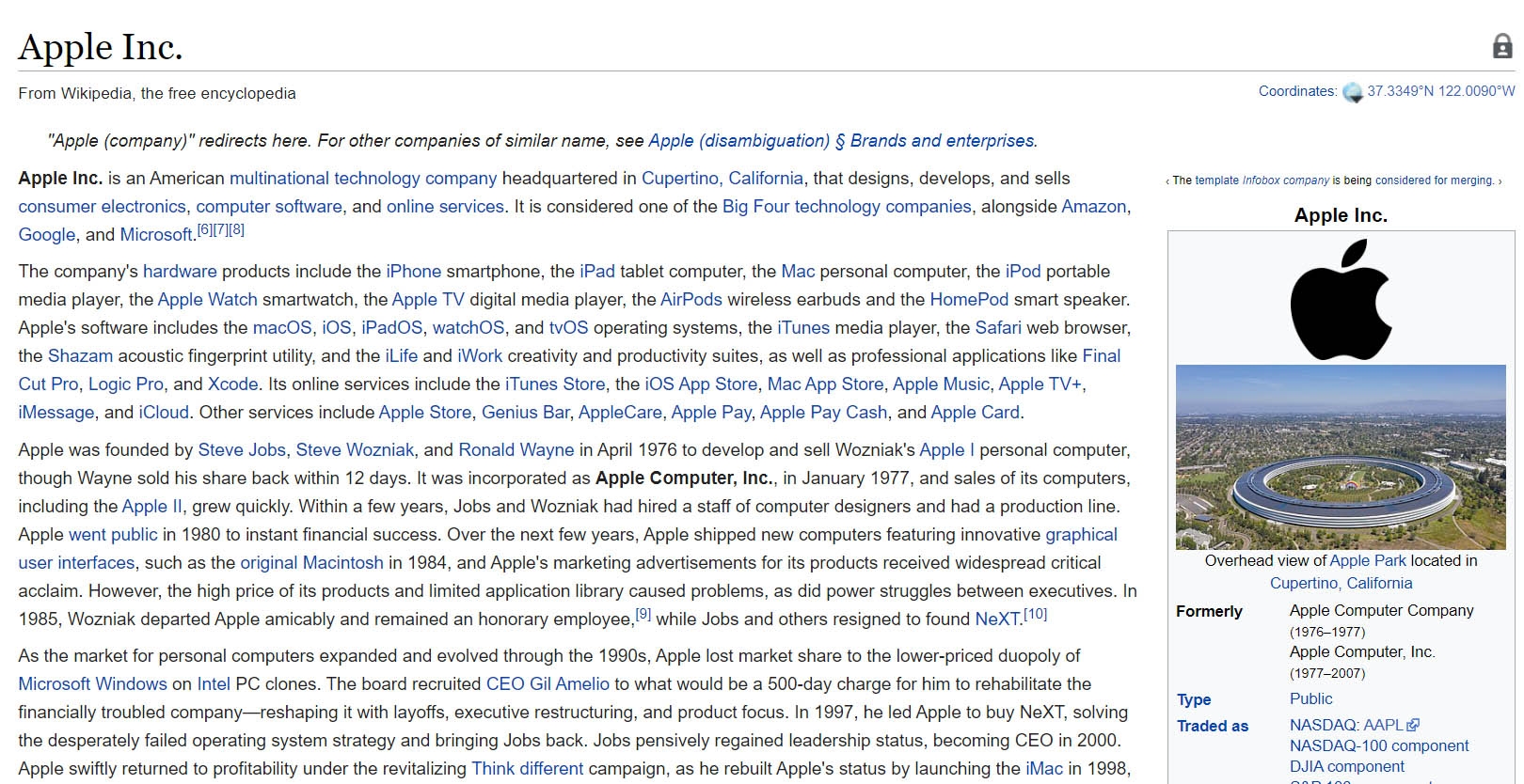 Apple wikipedia TED IELTS