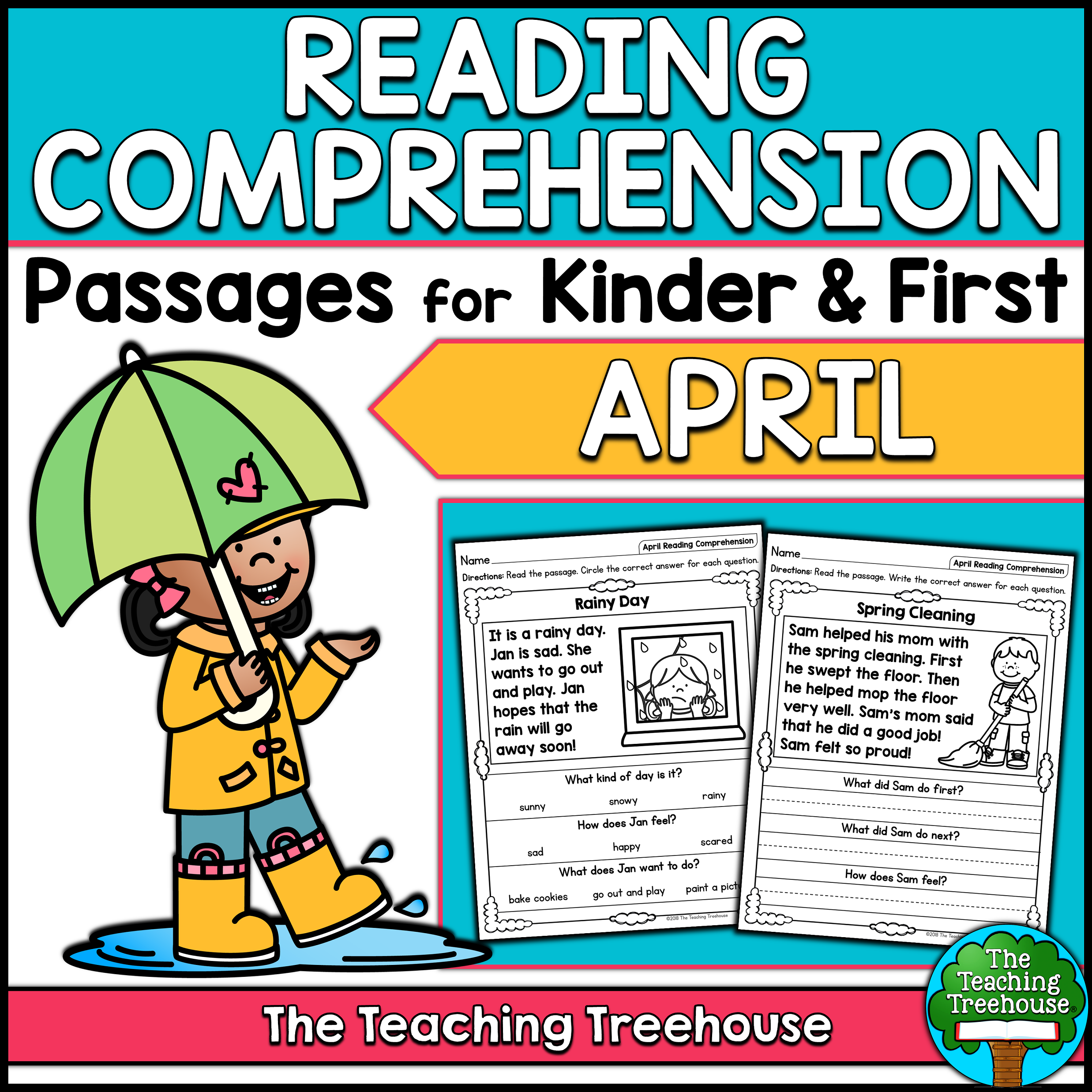 kindergarten comprehension passage with questions