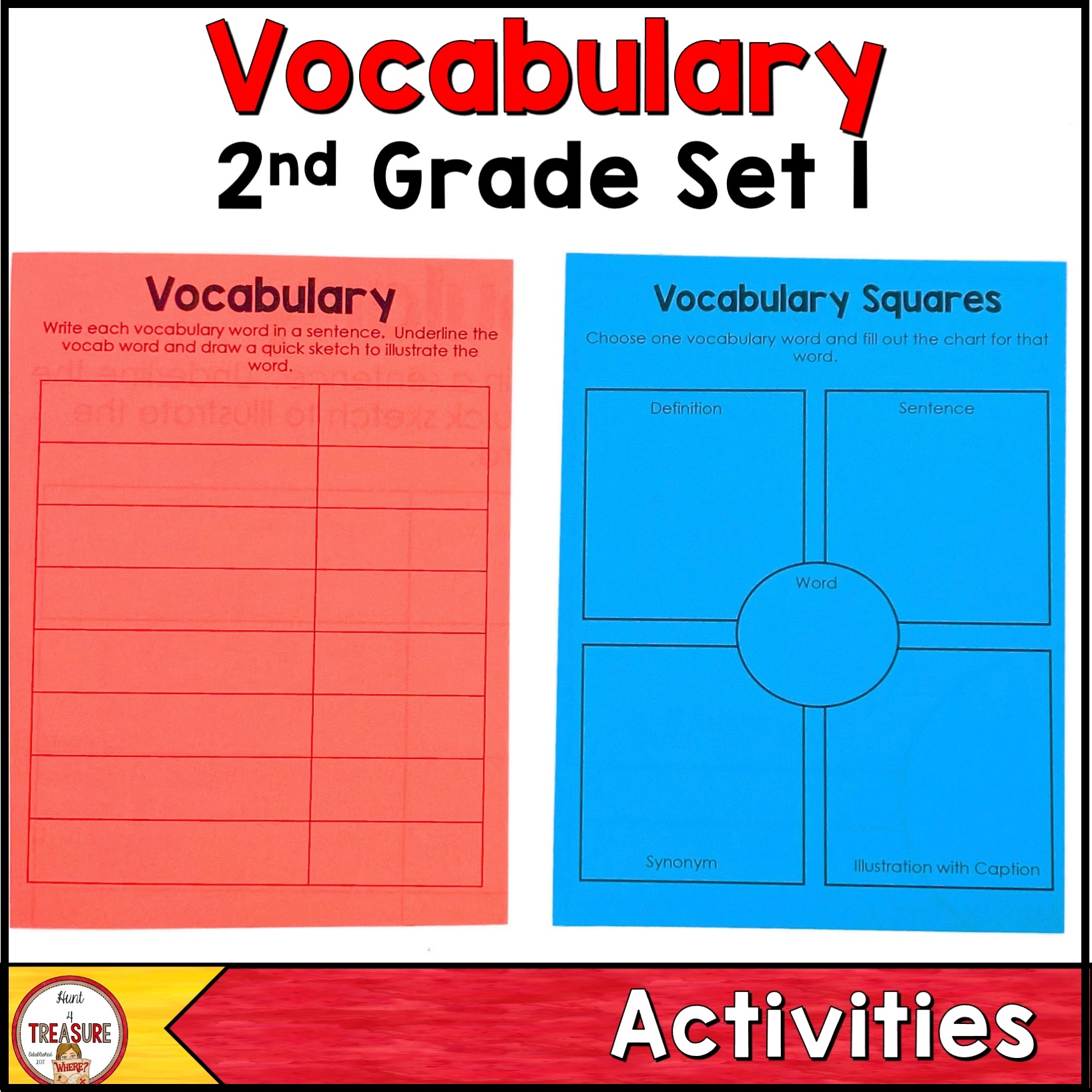Benchmark Advance Vocabulary Center Activities Second Grade Unit 1 Made By Teachers