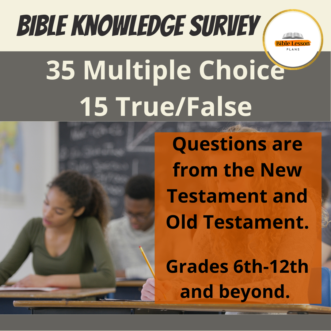 Bible Knowledge Survey Made By Teachers