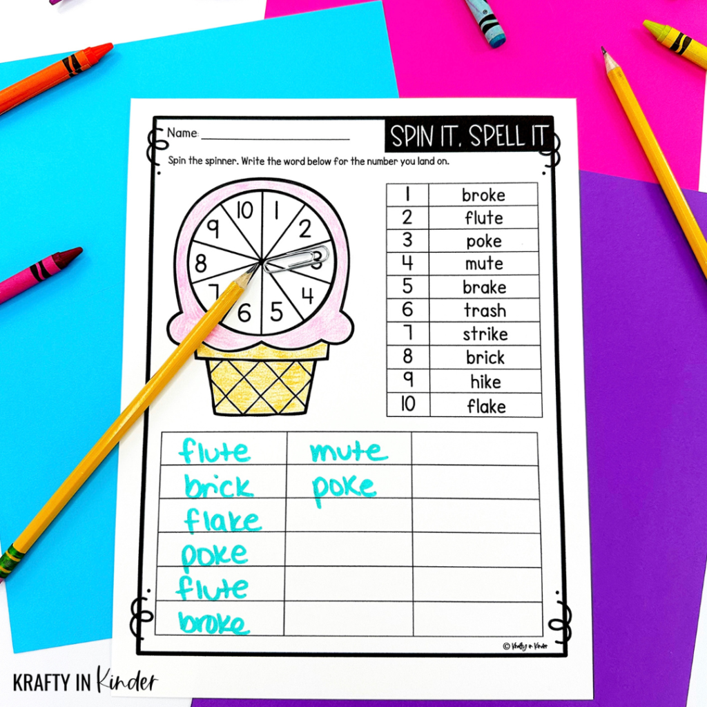 free editable spelling word worksheets