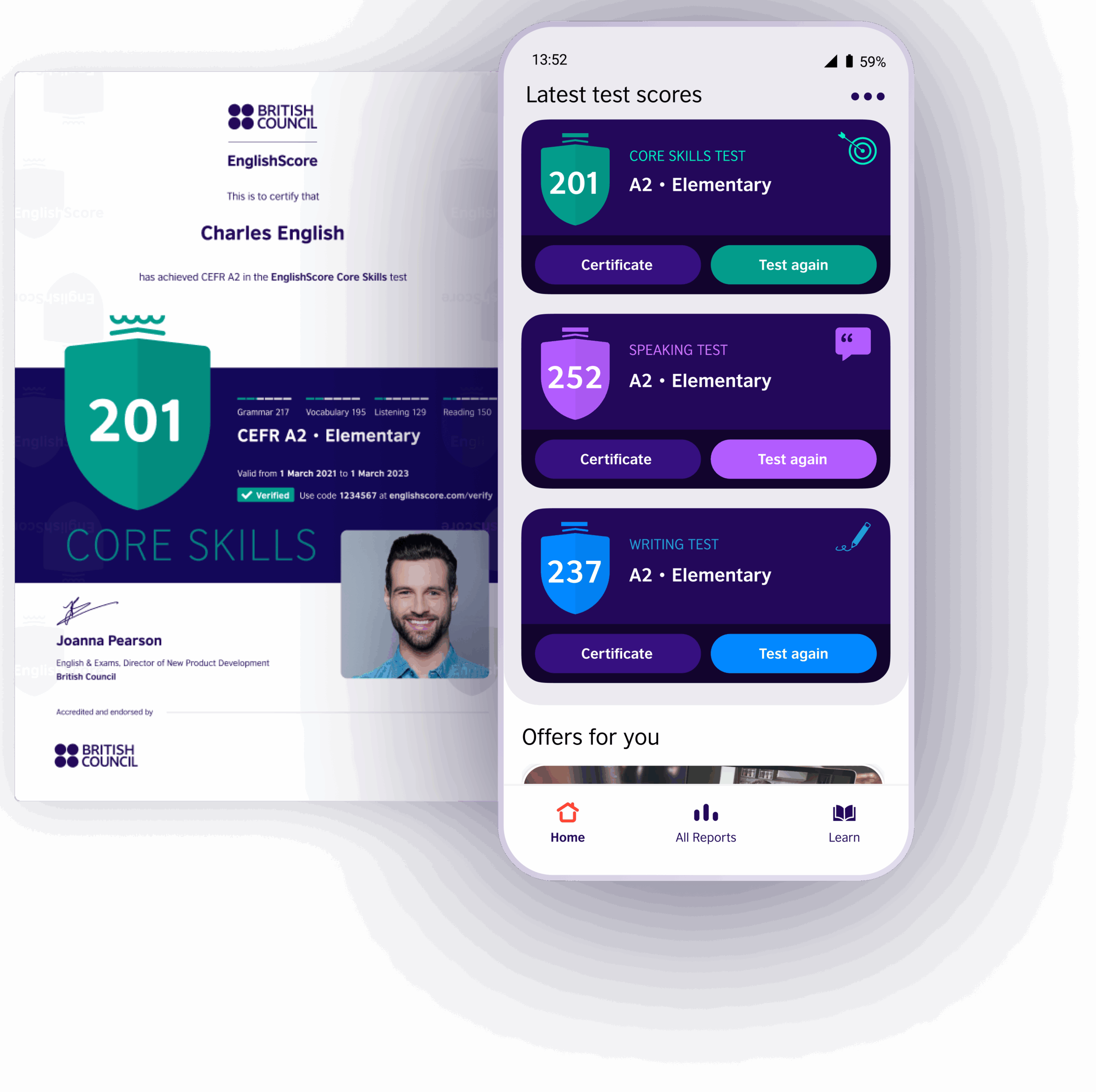 British Council EnglishScore The Global Mobile English Test 