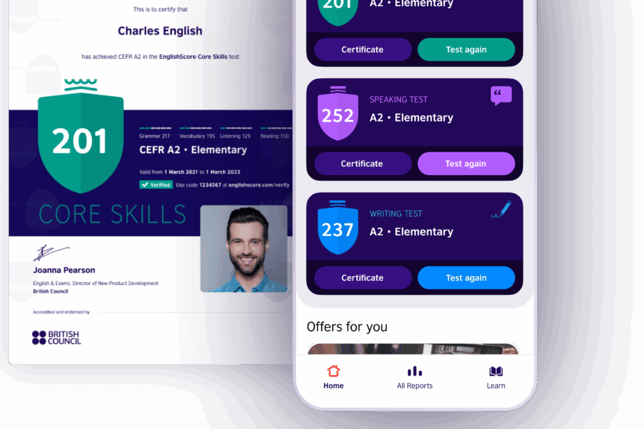 British Council EnglishScore The Global Mobile English Test