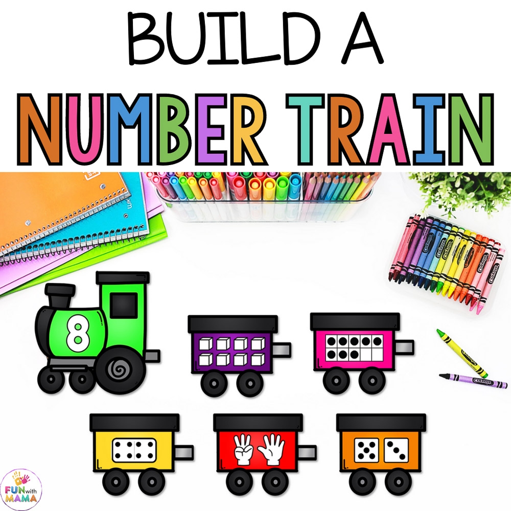 Build A Number Train Activity For Kids Fun With Mama