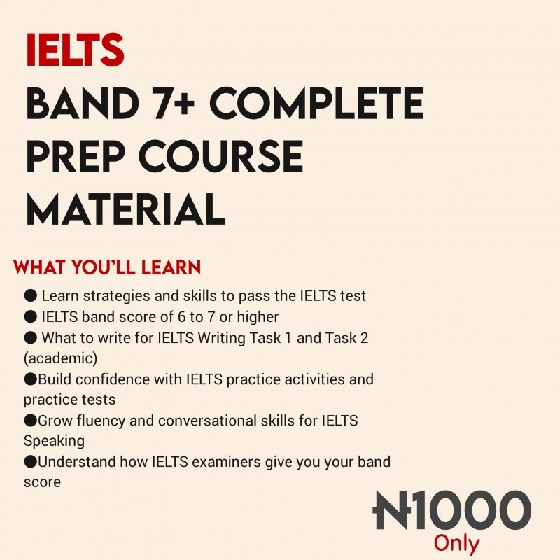 udemy ielts band 7+ complete prep course