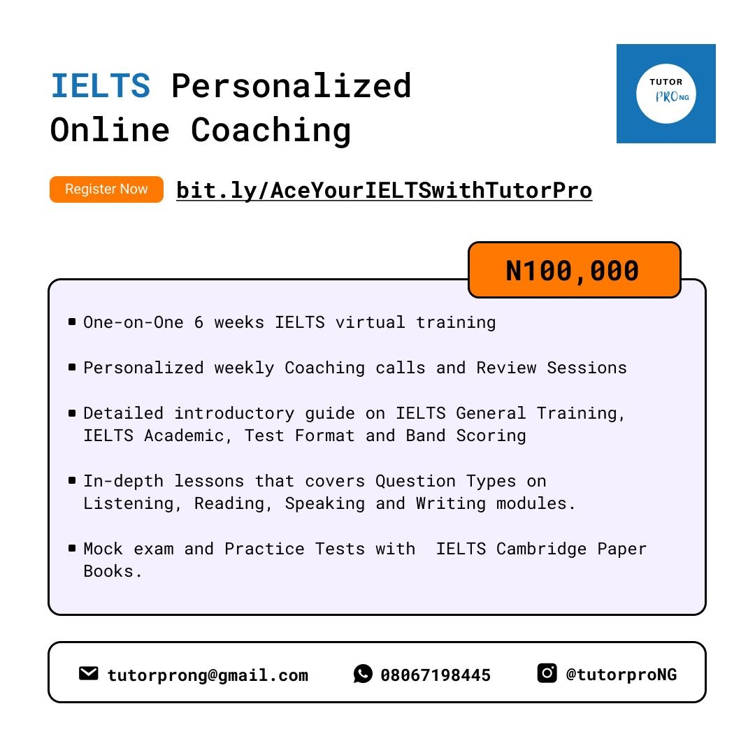 Buy IELTS With TutorPro Online Course By IELTS TutorPro On Selar