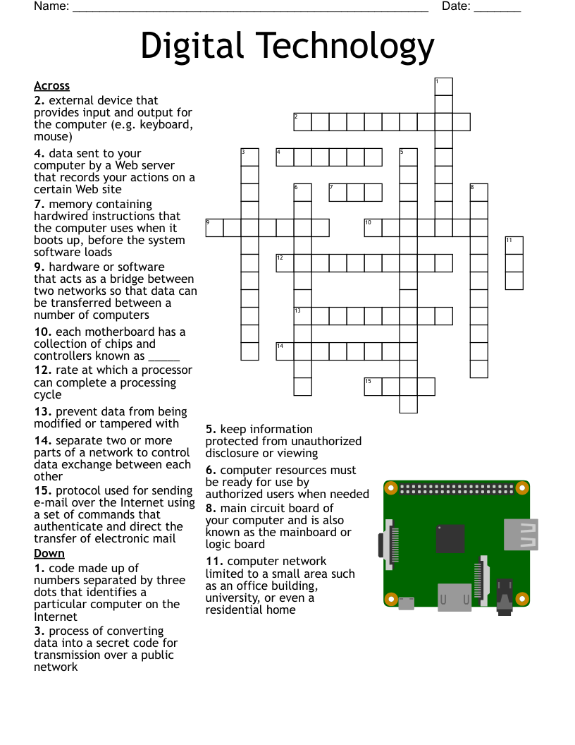 Chapter 1 Vocabulary Crossword WordMint