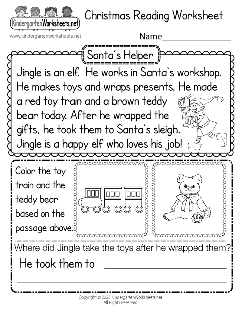 free printable comprehension worksheets
