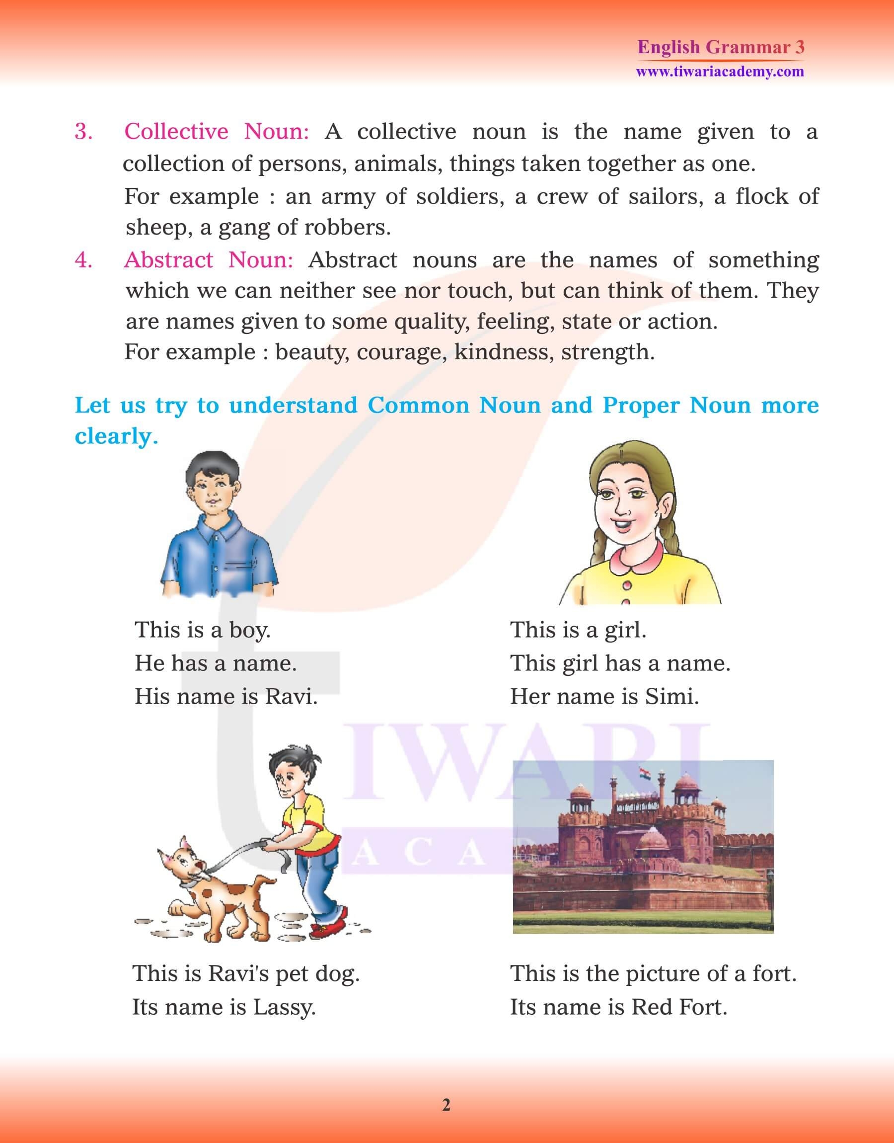 Class 3 English Grammar Chapter 5 The Noun Updated For 2025 26 
