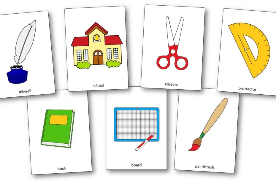 Classroom Objects Flashcards Free Printable Flashcards Speak And Play English