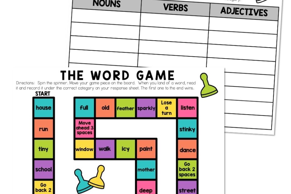 Classroom Transformation Game Day Grammar Game The Word Game