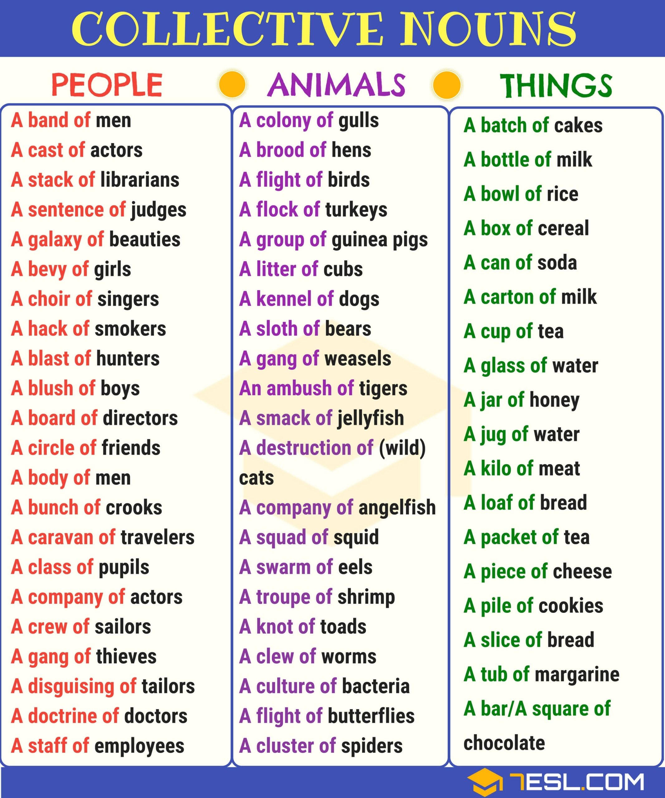 collective nouns for animals pdf
