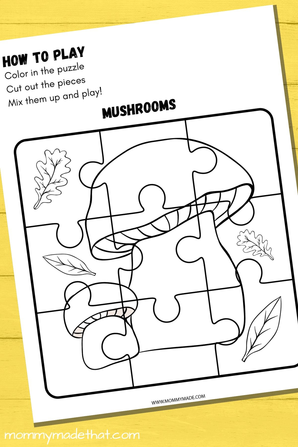 colouring puzzle sheets for kids