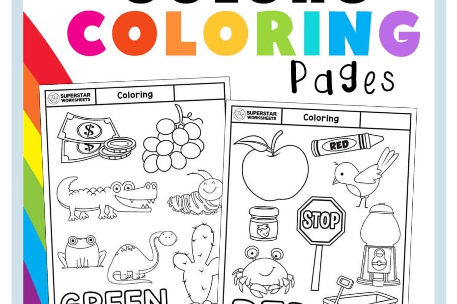 Coloring Worksheets For Preschool Free Printables Superstar