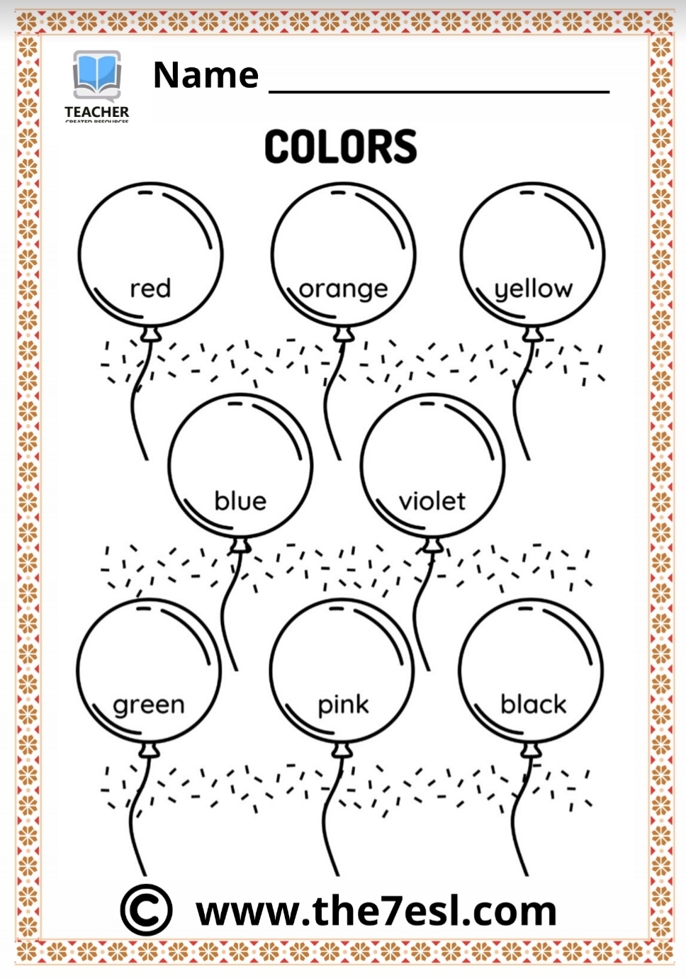Colors And Shapes Worksheets English Created Resources Worksheets Library