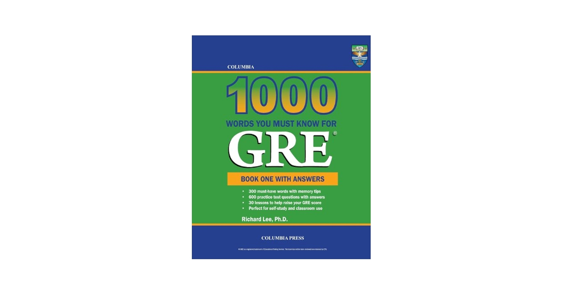 Columbia 1000 Words You Must Know For GRE Book One With Answers
