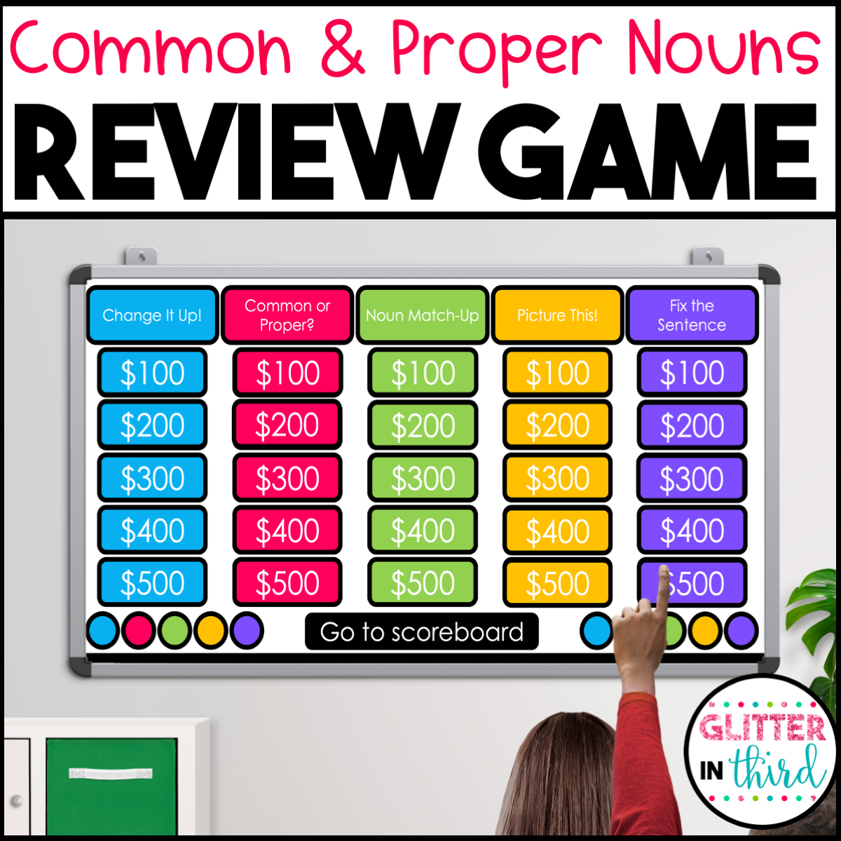 Common And Proper Nouns Jeopardy Style Grammar Review Game 