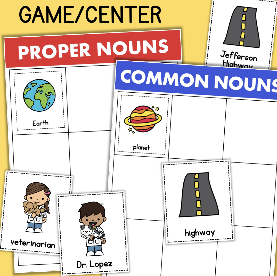 common vs proper noun game