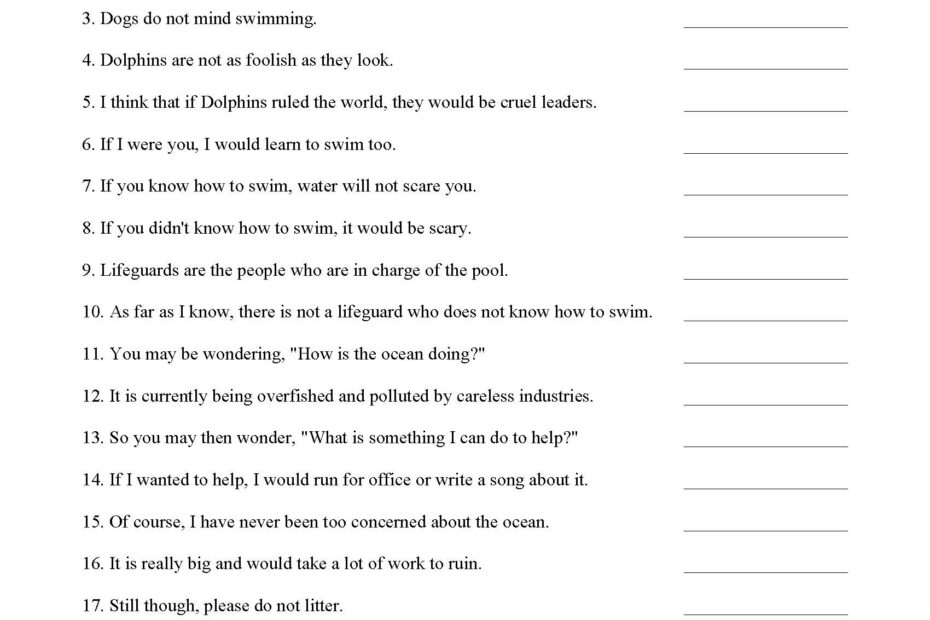Contractions Worksheet 4 Grammar Activity