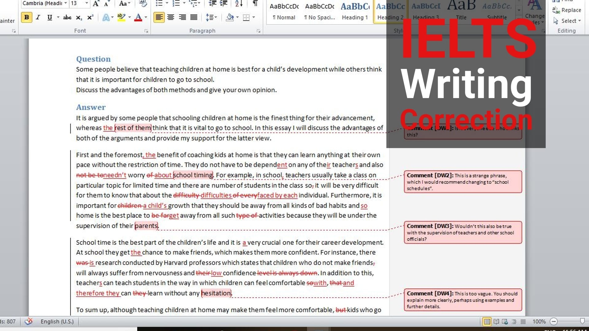 Correction Megathread 2018 TED IELTS