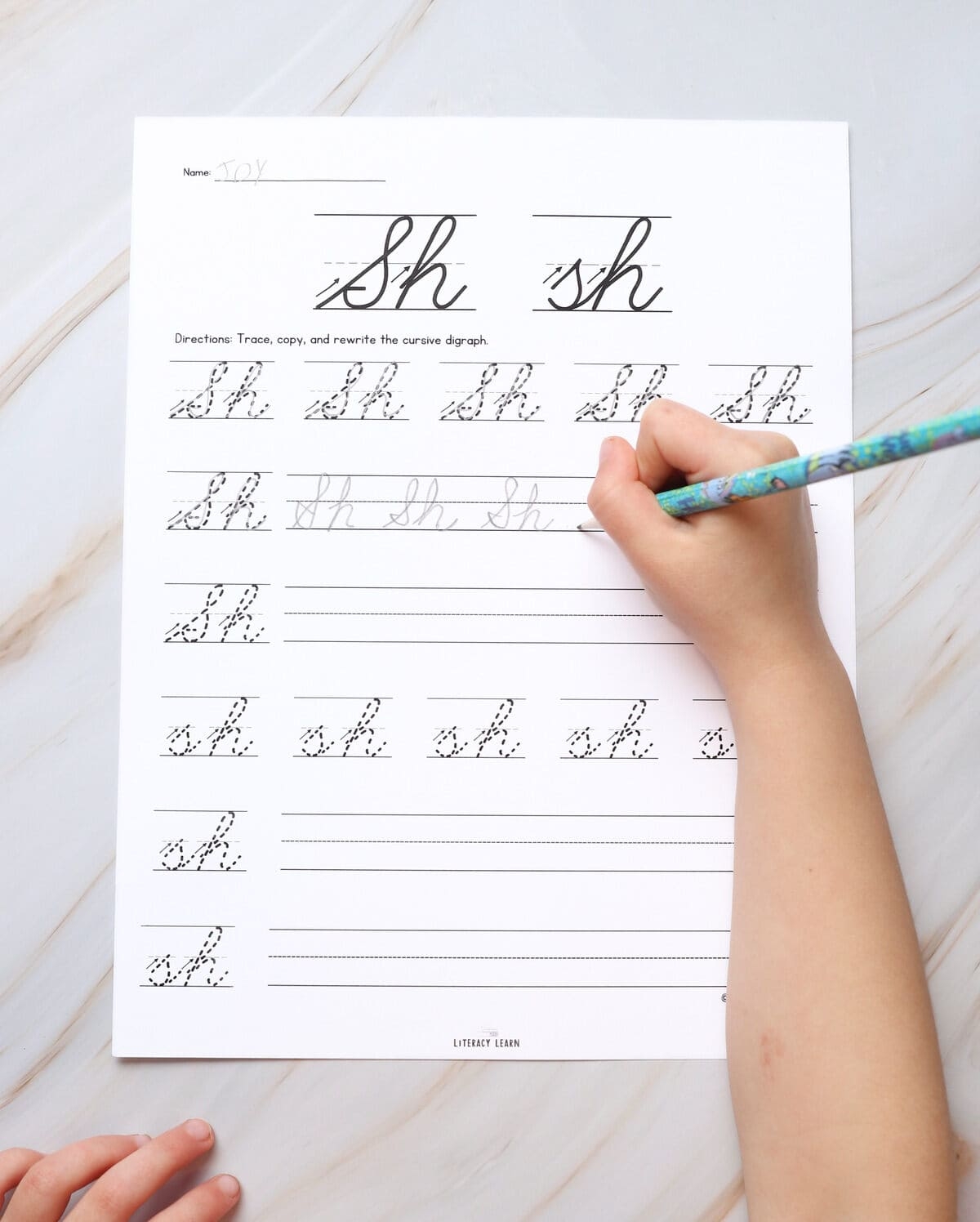 free cursive tracing worksheets