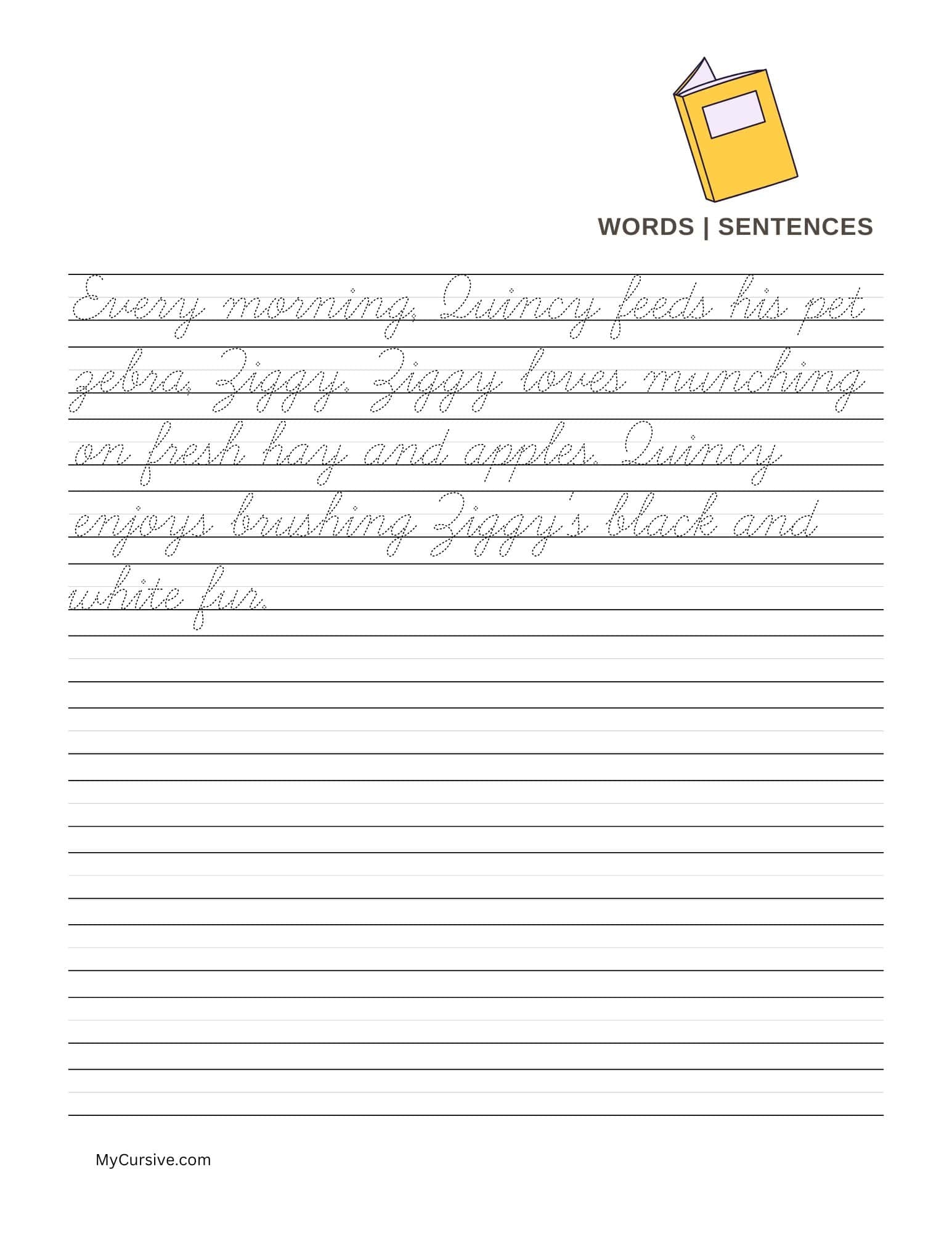 practice writing sentences worksheets free