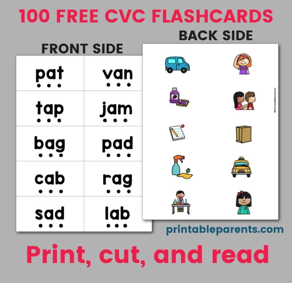 vocabulary flash cards printable