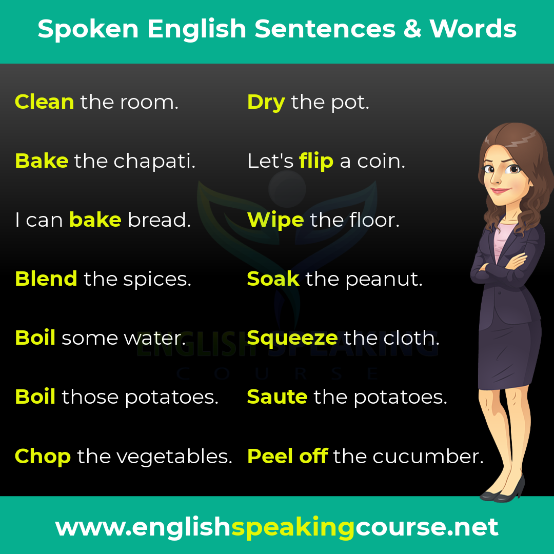 english words with sentences