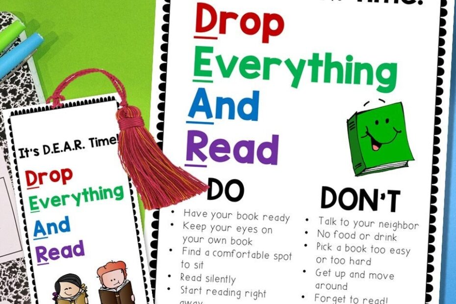 DEAR Time Poster Drop Everything And Read Poster Directions