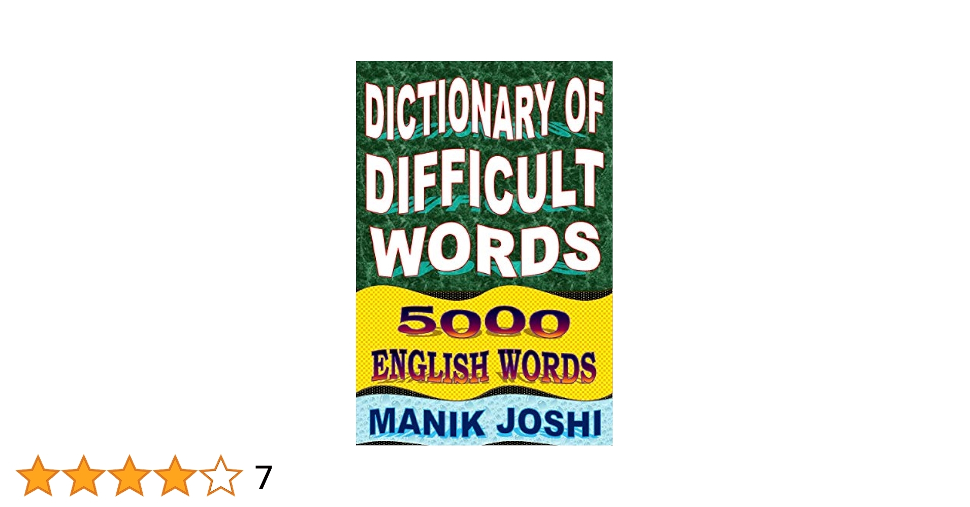 Dictionary Of Difficult Words 5000 English Words English Word Power Book 20 See More