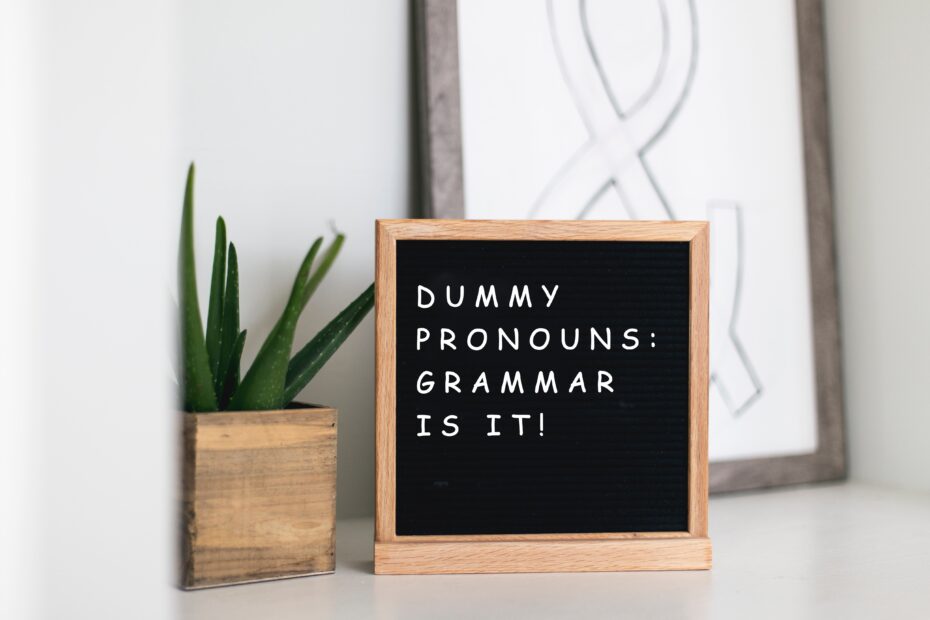Dummy Pronouns Cor lingua