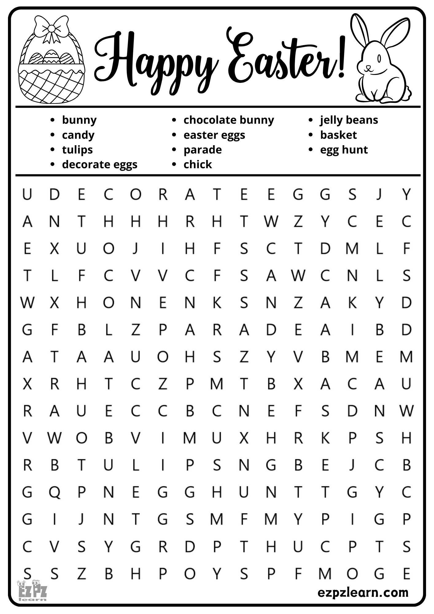 printable vocabulary worksheets