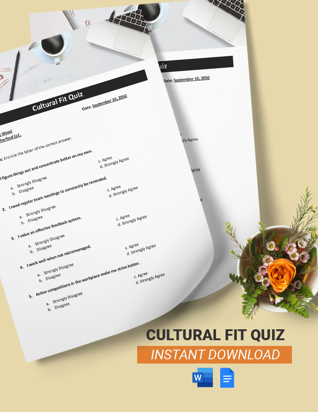 Editable Quiz Templates In Word To Download