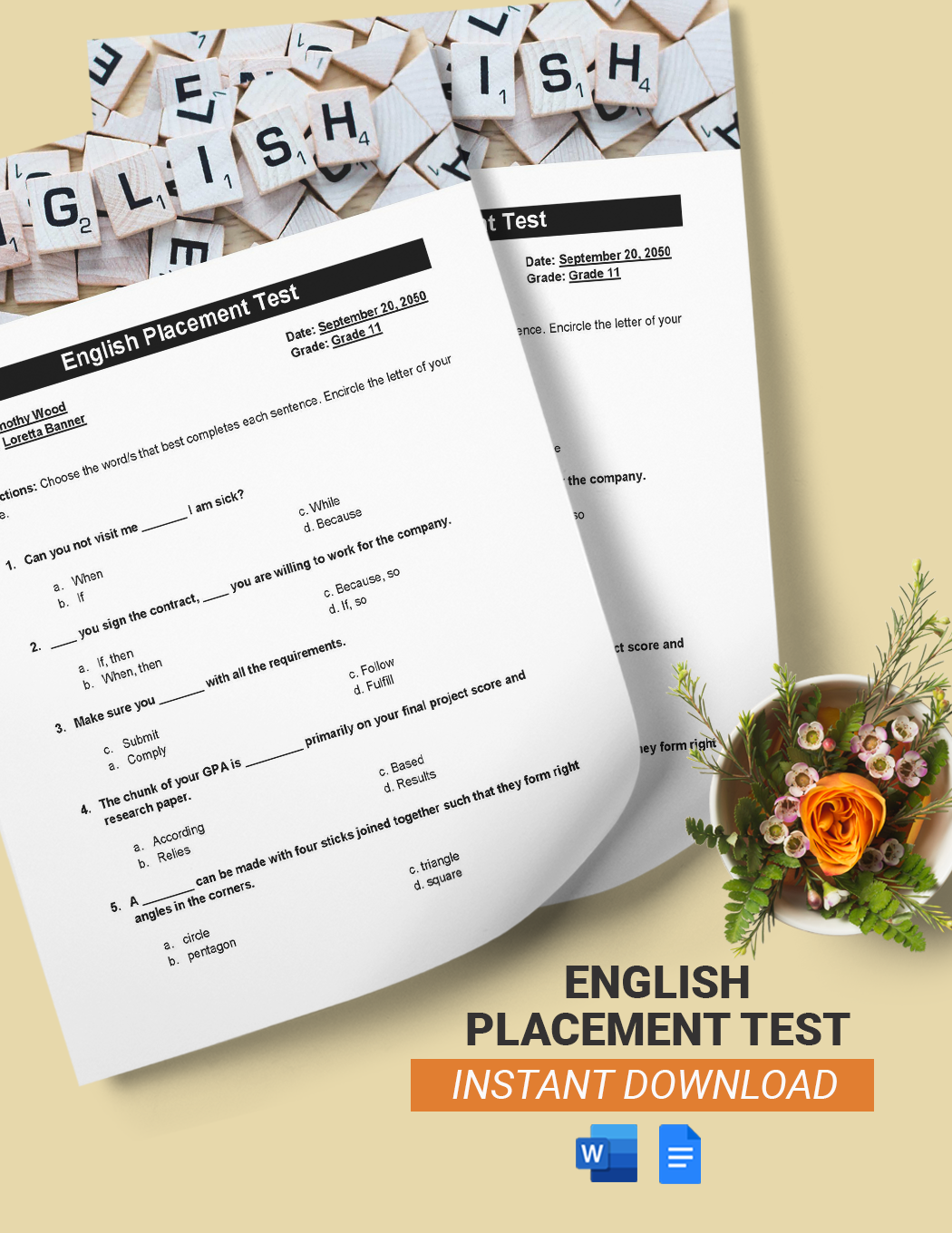 Editable Quiz Templates In Word To Download
