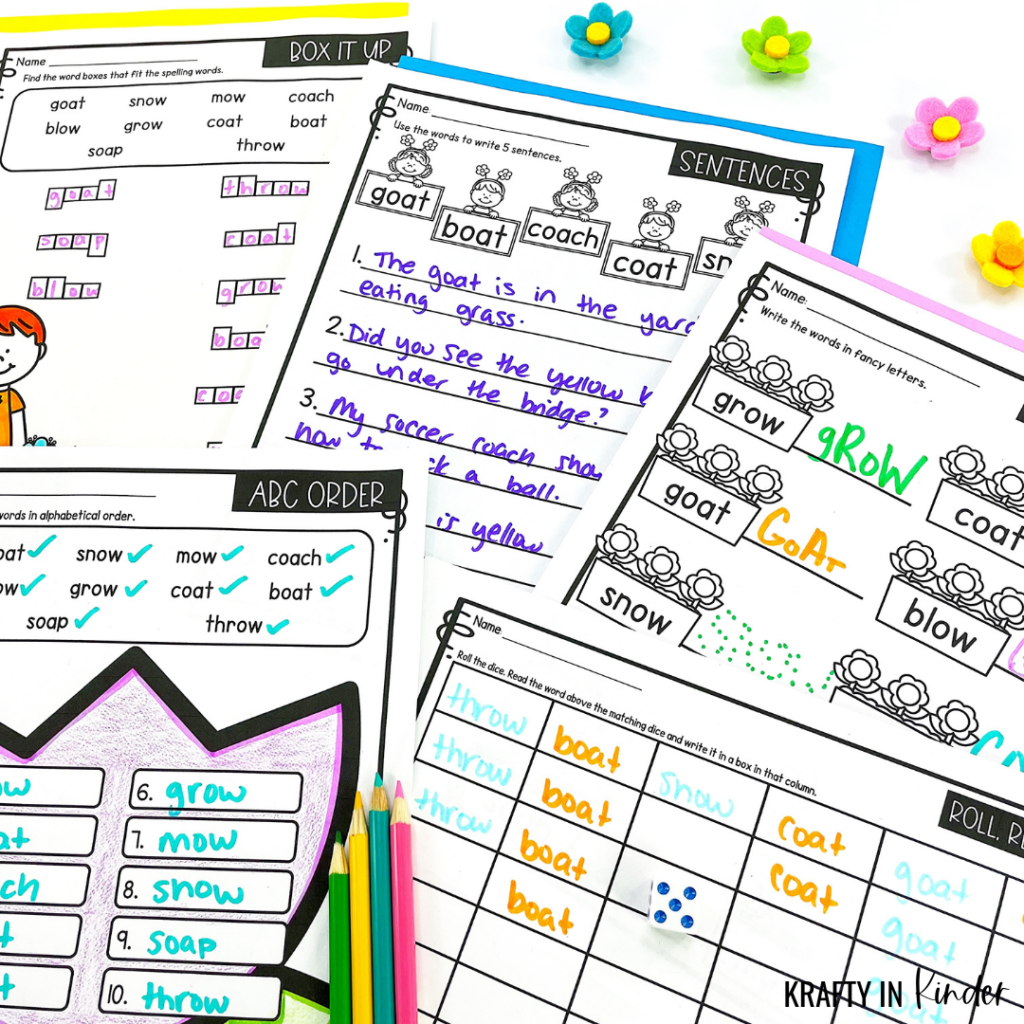 Editable Spelling Activities For The School Year Krafty In Kinder