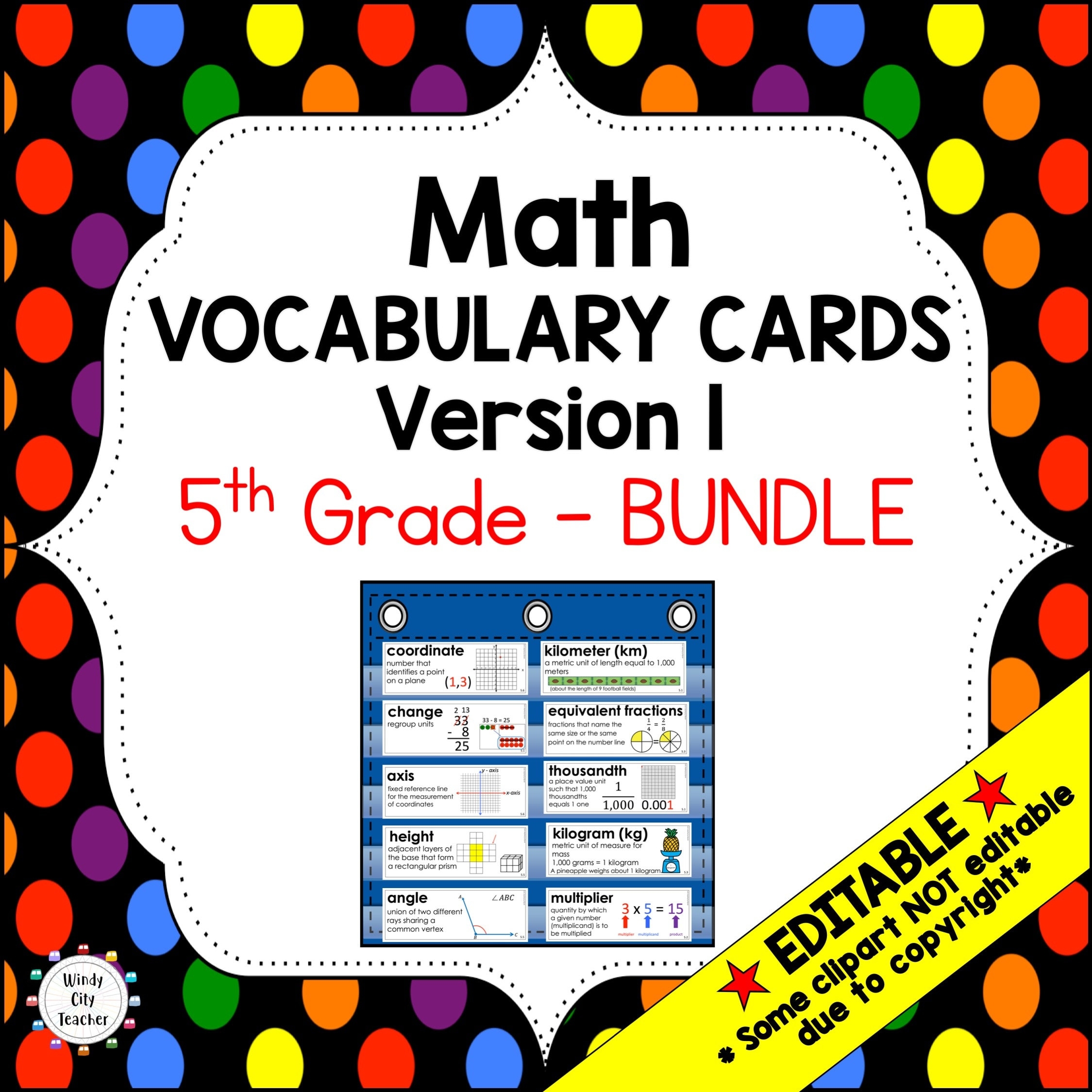 Engage NY 5th Grade Vocabulary Word Wall BUNDLE Modules 1 6 Etsy