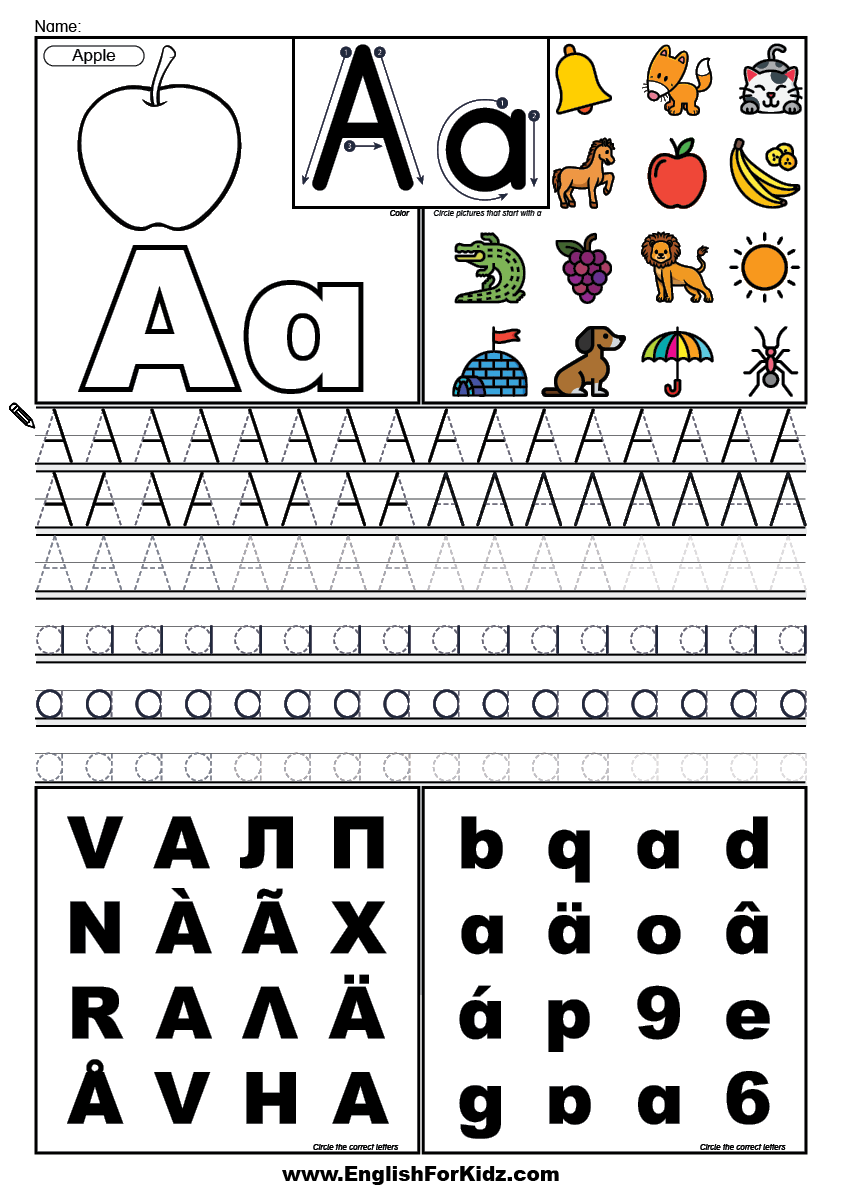 tracing abc worksheet