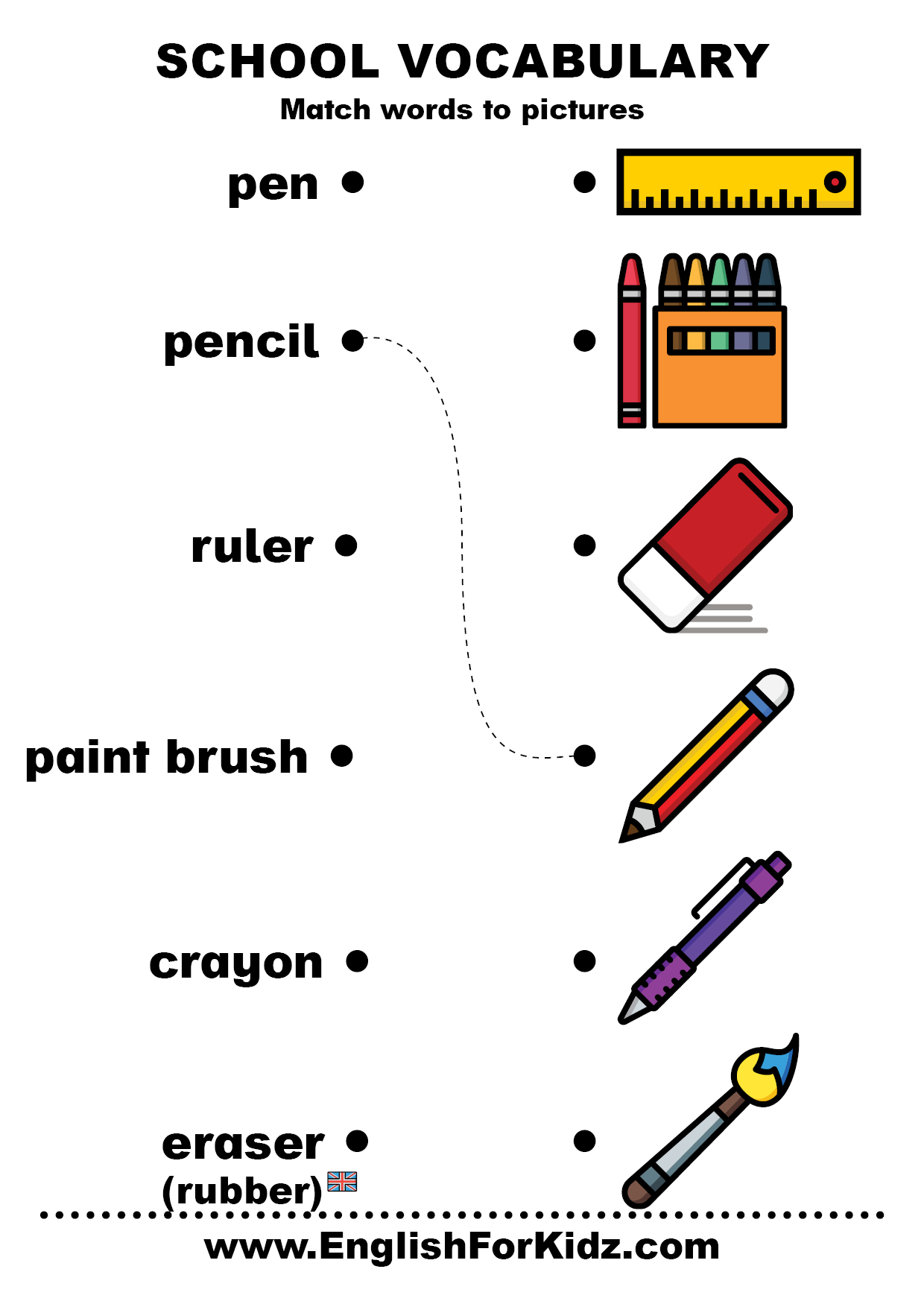 free printable college vocabulary worksheets