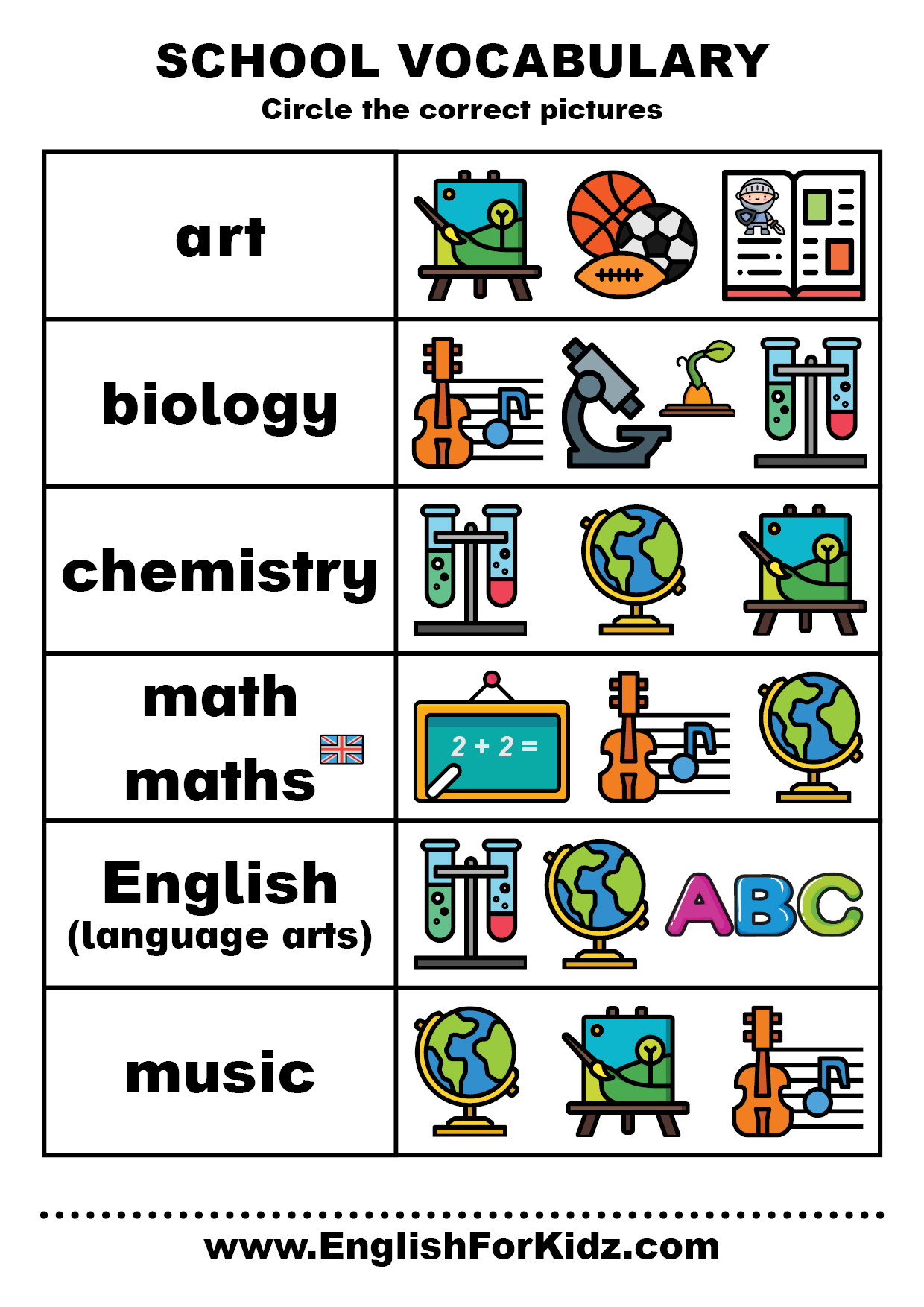 free printable vocabulary pdf