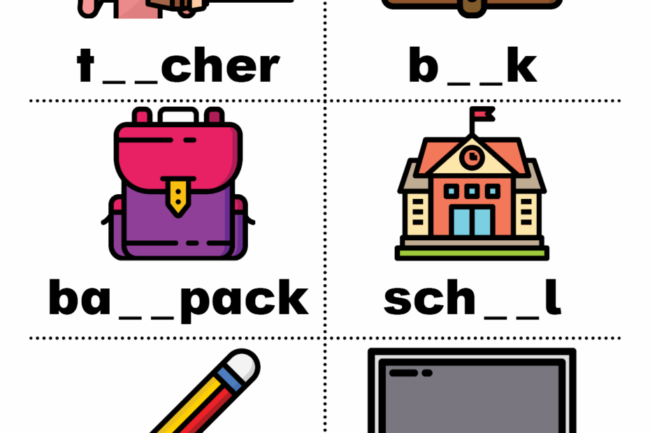 English For Kids Step By Step School Vocabulary Worksheets Free PDF Worksheets Library