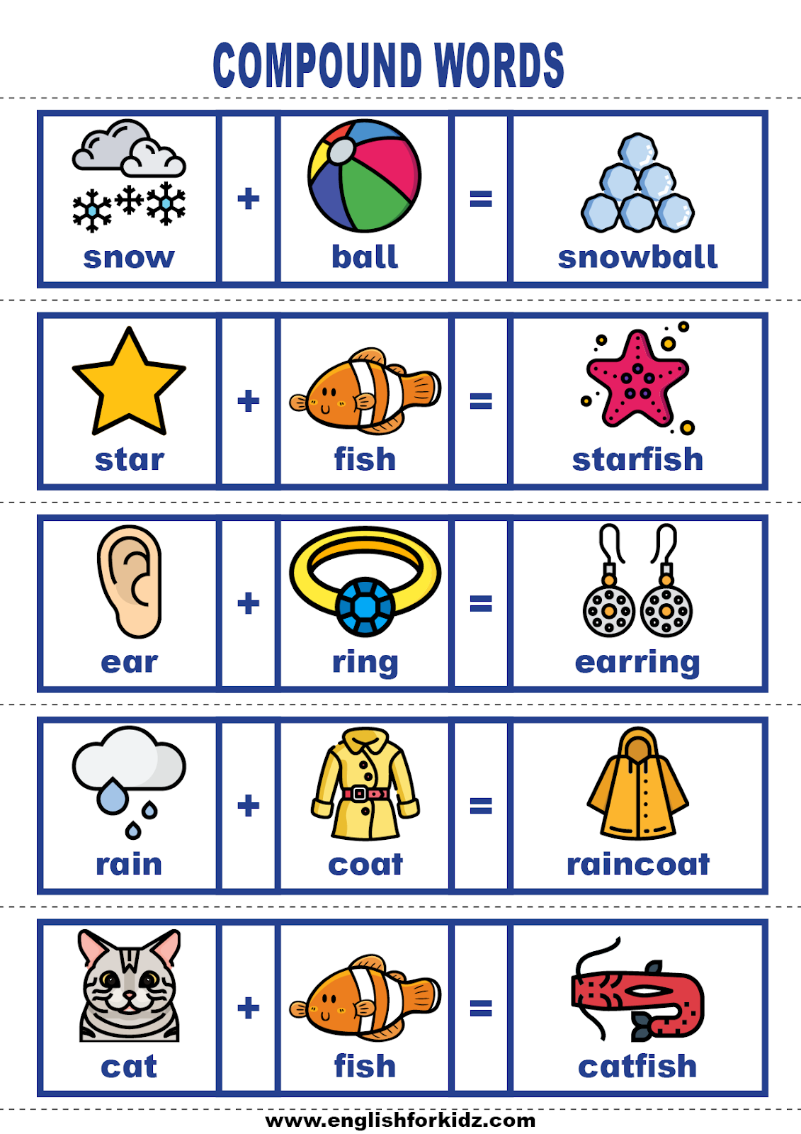 vocabulary word cards