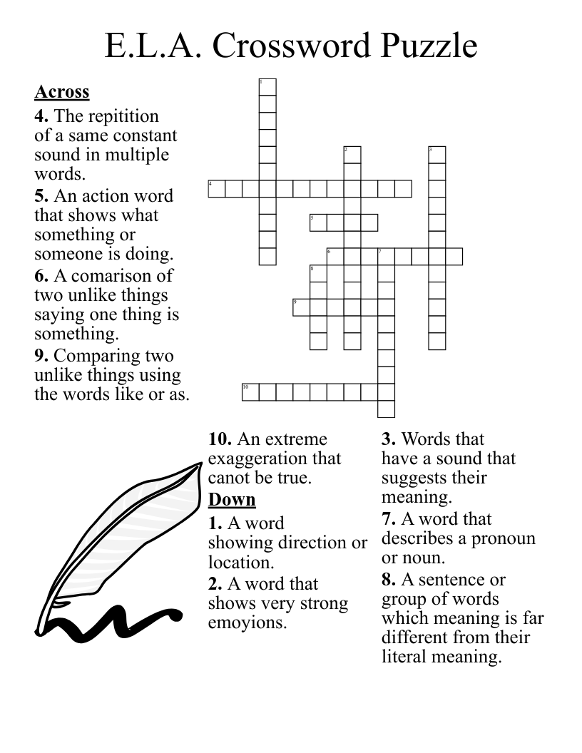 free online english language crossword