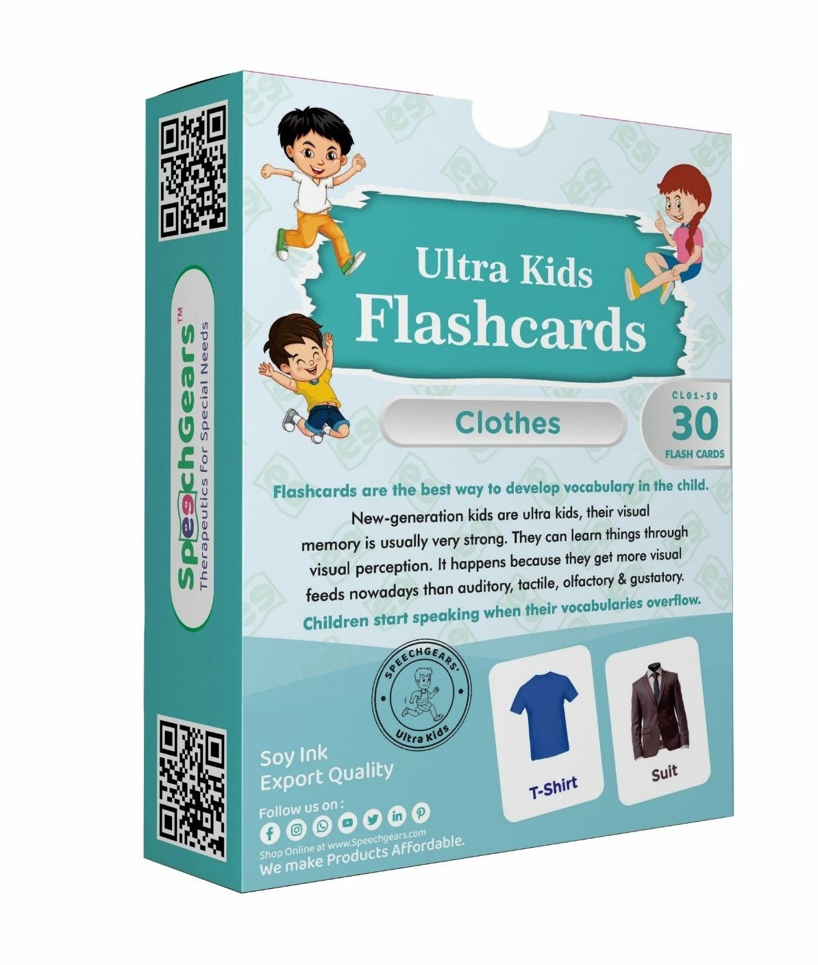English SpeechGears Clothes Ultra Kids Flashcards Language And Vocabulary Child Age Group 0 3 Yrs At 399 piece In Noida